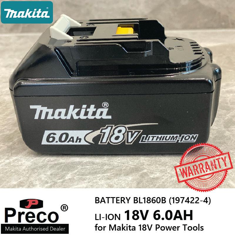 Makita 197422-4 BATTERY BL1860B LI-ION （18V 6.0AH）